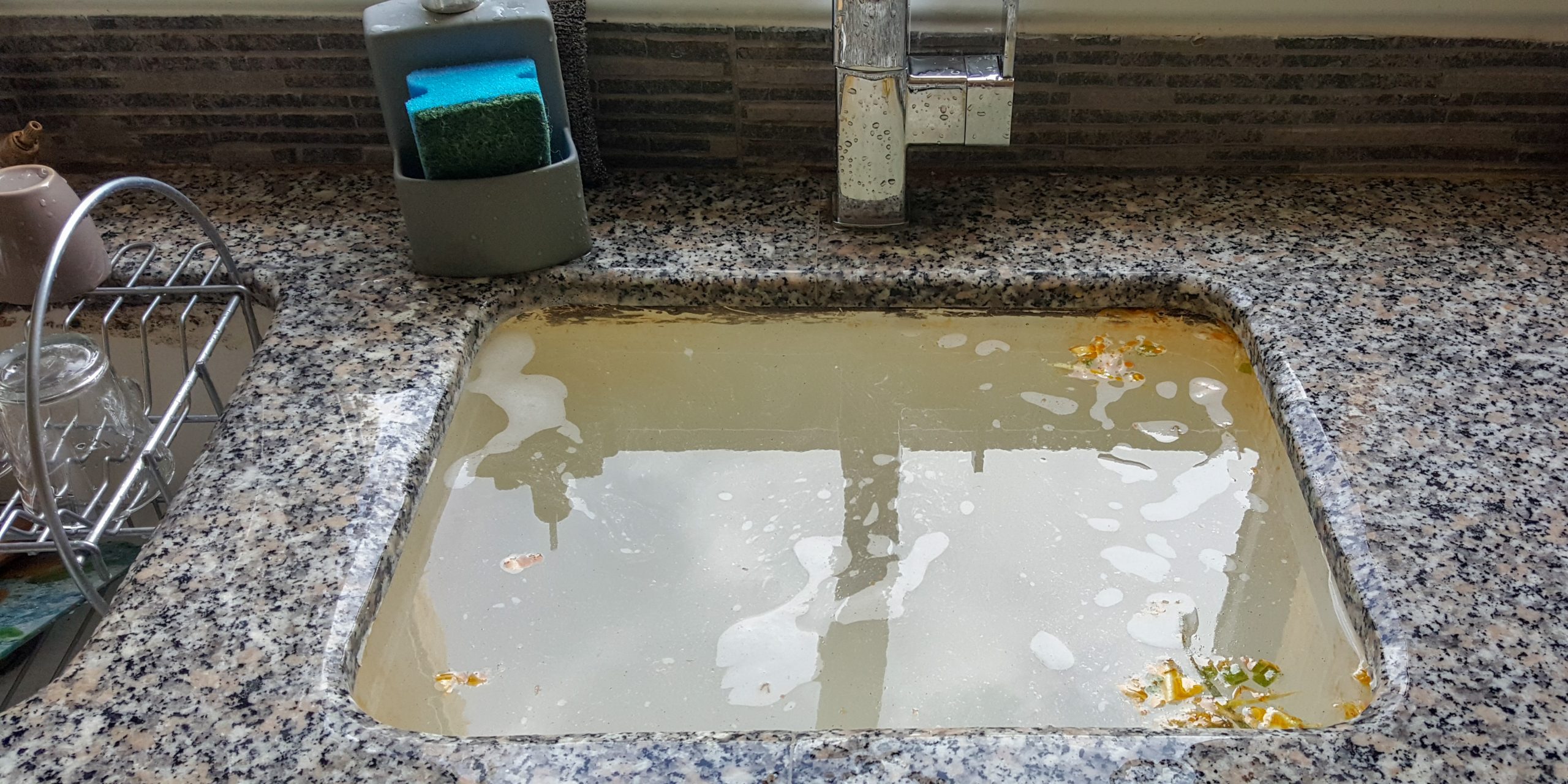clogged sink